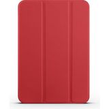 Pilanix Apple Ipad Mini 6 Kılıf Arkasi Şeffaf Sert Uyku Modlu Standlı Smart Case Kırmızı