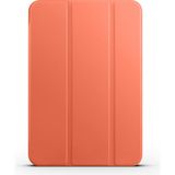 Pilanix Apple Ipad Mini 6 Kılıf Arkasi Şeffaf Sert Uyku Modlu Standlı Smart Case Turuncu