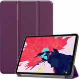 Pilanix Apple İpad Pro 11 2021 Kılıf Arkası Şeffaf Standlı Kapaklı Smart Case Mor