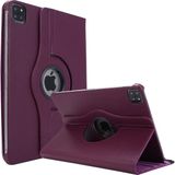 Pilanix Apple İpad Pro 11 2021 Kılıf Dönerli Standlı Kapaklı Suni Deri Mor