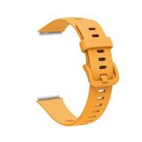 Pilanix Huawei Band 7 İçin Klasik Model Silikon Kayış-Kordon Sarı