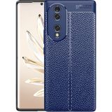 Pilanix Huawei Honor 70 Kılıf Deri Desenli Lux Niss Silikon - Lacivert