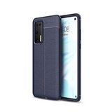 Pilanix Huawei P40 Kılıf Niss Desenli Lux Niss Silikon Lacivert
