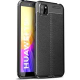 Pilanix Huawei Y5P Kılıf Deri Desenli Lux Niss Silikon Siyah