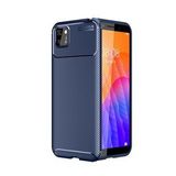 Pilanix Huawei Y5P Kılıf Karbon Desenli Lux Negro Silikon Lacivert