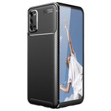 Pilanix OPPO A52 Kılıf Karbon Desenli Lux Negro Silikon Siyah