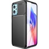 Pilanix Oppo A96 4g Kılıf Karbon Desenli Lux Negro Silikon - Siyah