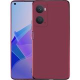 Pilanix OPPO A96 4G Kılıf Ultra İnce Mat Silikon Bordo