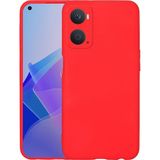 Pilanix OPPO A96 Kılıf İçi Süet Renkli Mara Lansman Silikon Kırmızı