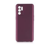 Pilanix Oppo Reno 6 Kılıf Ultra Ince Mat Silikon Bordo