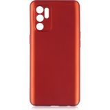 Pilanix Oppo Reno 6 Kılıf Ultra Ince Mat Silikon Kırmızı