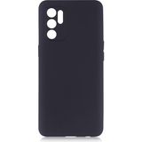 Pilanix Oppo Reno 6 Kılıf Ultra Ince Mat Silikon Siyah