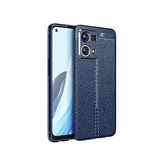 Pilanix OPPO Reno 7 Kılıf Deri Desenli Lux Niss Lacivert