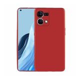 Pilanix OPPO Reno 7 Kılıf Ultra İnce Mat Silikon Kırmızı