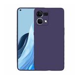 Pilanix OPPO Reno 7 Kılıf Ultra İnce Mat Silikon Lacivert
