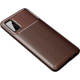 Pilanix Samsung Galaxy A02S Kılıf Karbon Desenli Lux Negro Silikon Kahverengi