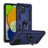 Pilanix Samsung Galaxy A03 Kılıf Ultra Korumalı Yüzüklü Manyetik Vega Kapak Lacivert