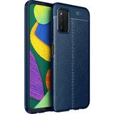 Pilanix Samsung Galaxy A03S Kılıf Deri Desenli Lux Niss Silikon - Lacivert
