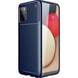Pilanix Samsung Galaxy A03S Kılıf Karbon Desenli Lux Negro Silikon - Lacivert