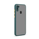 Pilanix Samsung Galaxy A11 Kılıf Renkli Kenarlı Kamera Korumalı Buzlu Hux Kapak Yeşil