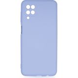 Pilanix Samsung Galaxy A12 Kılıf Kamera Korumalı İçi Süet Mara Lansman Silikon Mor