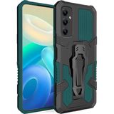 Pilanix Samsung Galaxy A14 Kılıf Ultra Korumalı Manyetik Kemere Takmalı Standlı Klik Kapak - Yeşil