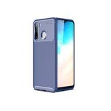 Pilanix Samsung Galaxy A21 Kılıf Karbon Desenli Lux Negro Silikon Lacivert