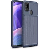 Pilanix Samsung Galaxy A21S Kılıf Karbon Desenli Lux Negro Silikon Lacivert