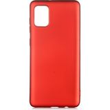 Pilanix Samsung Galaxy A31 Kılıf Ultra İnce Mat Silikon Kırmızı