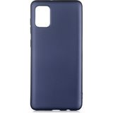 Pilanix Samsung Galaxy A31 Kılıf Ultra İnce Mat Silikon Lacivert
