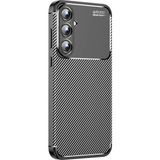 Pilanix Samsung Galaxy A35 Kılıf Karbon Desenli Lux Negro Silikon - Siyah