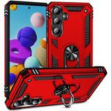 Pilanix Samsung Galaxy A35 Kılıf Ultra Korumalı Yüzüklü Manyetik Vega Kapak - Kırmızı