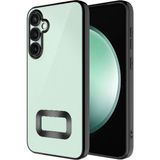 Pilanix Samsung Galaxy A36 Kılıf Renkli Kenarlı Logo Gösteren Kamera Korumalı Omega Silikon - Siyah