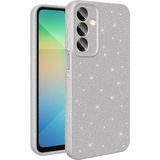 Pilanix Samsung Galaxy A56 Kılıf Kamera Korumalı Simli Lüx Koton Silikon - Gri