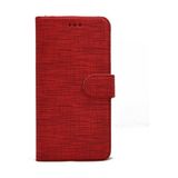 Pilanix Samsung Galaxy J4 Kılıf Kumaş Desenli Cüzdanlı Standlı Kapaklı Kılıf Kırmızı