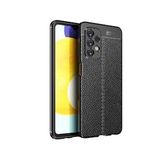 Pilanix Samsung Galaxy M23 Kılıf Deri Desenli Lux Niss Silikon Siyah
