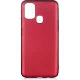 Pilanix Samsung Galaxy M31 Kılıf Ultra İnce Mat Silikon Bordo