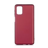 Pilanix Samsung Galaxy M31S Kılıf Ultra İnce Mat Silikon Bordo