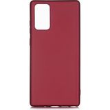 Pilanix Samsung Galaxy Note 20 Kılıf Ultra İnce Mat Silikon Bordo