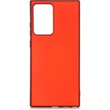 Pilanix Samsung Galaxy Note 20 Ultra Kılıf Ultra İnce Mat Silikon Kırmızı