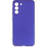 Pilanix Samsung Galaxy S21 FE Kılıf Ultra İnce Mat Silikon Mavi