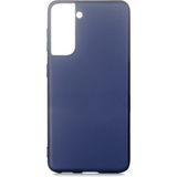 Pilanix Samsung Galaxy S21 Kılıf Ultra İnce Mat Silikon Lacivert