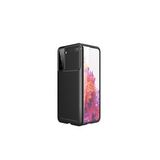 Pilanix Samsung Galaxy S21 Plus Kılıf Karbon Desenli Lux Negro Silikon Siyah
