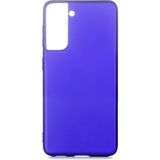 Pilanix Samsung Galaxy S21 Plus Kılıf Ultra İnce Mat Silikon Mavi