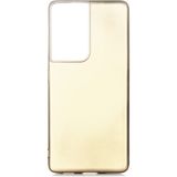 Pilanix Samsung Galaxy S21 Ultra Kılıf Ultra Ince Mat Silikon - Gold