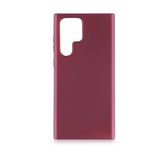 Pilanix Samsung Galaxy S22 Ultra Kılıf Ultra İnce Mat Silikon Bordo