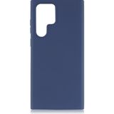 Pilanix Samsung Galaxy S22 Ultra Kılıf Ultra İnce Mat Silikon Lacivert