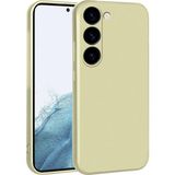 Pilanix Samsung Galaxy S23 Plus Kılıf Ince Mat Silikon - Gold