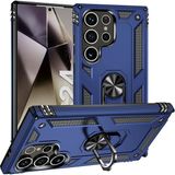 Pilanix Samsung Galaxy S24 Ultra Kılıf Ultra Korumalı Yüzüklü Manyetik Vega Kapak - Lacivert