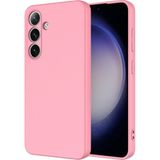 Pilanix Samsung Galaxy S26 Kılıf Kamera Korumalı Içi Süet Lansman Silikon - Pembe